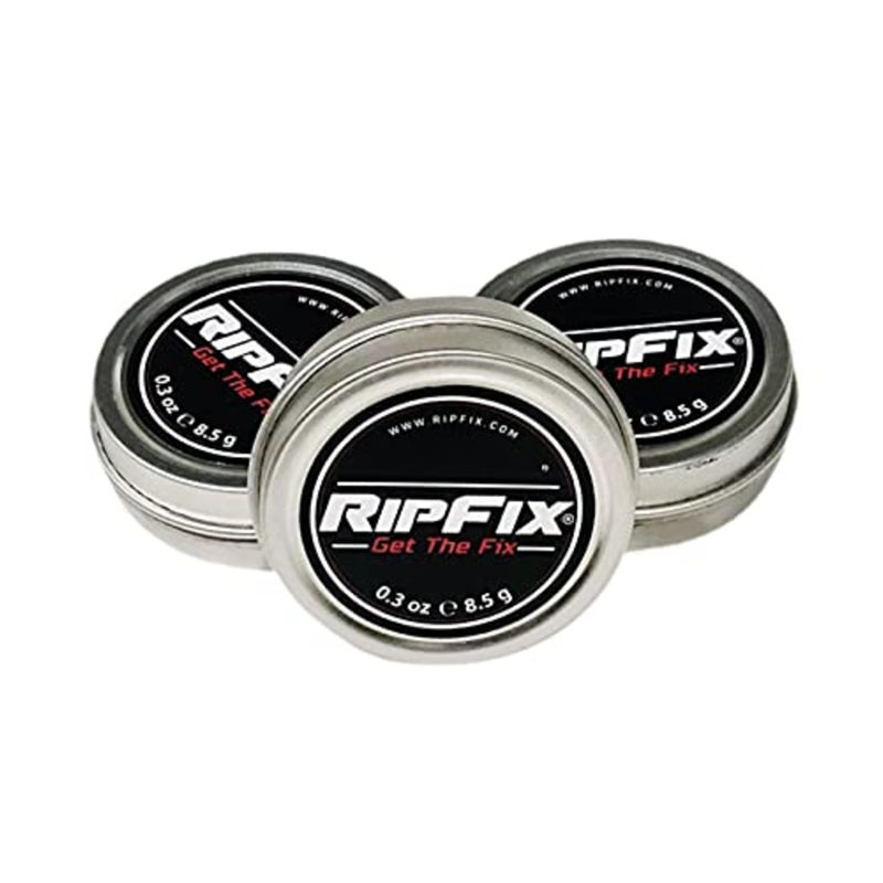 RipFix Hand Repair Balm for Dry Cracked Hands, Hand Salve for Gymnastics and Rock Climbers, Rip Fix Climbing Salve for Men and Women, Premium Gymnast Balm for Hardworking Hands, 3 Travel 0.3 oz Tins - Image 1